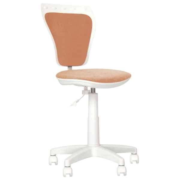 Fotoliu de birou DecoPrim MINISTYLE GTS WHITE ZEBRA Poliester/ White Beige photo 1