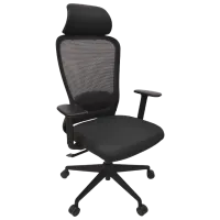 Fotoliu de birou DecoPrim M77A Plasă acrilică/ Black