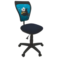 Офисное кресло DecoPrim MINISTYLE GTS FISH Полиэстер/ Синий Черный