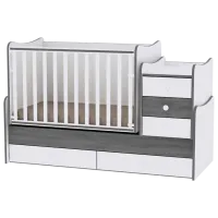 Pat pentru copii Lorelli BED MAXI PLUS NEW (10150300025A) 0 luni - 14 ani/ White