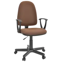 Офисный стул DecoPrim PRESTIGE C-24 Ткань/ Коричневый Черный