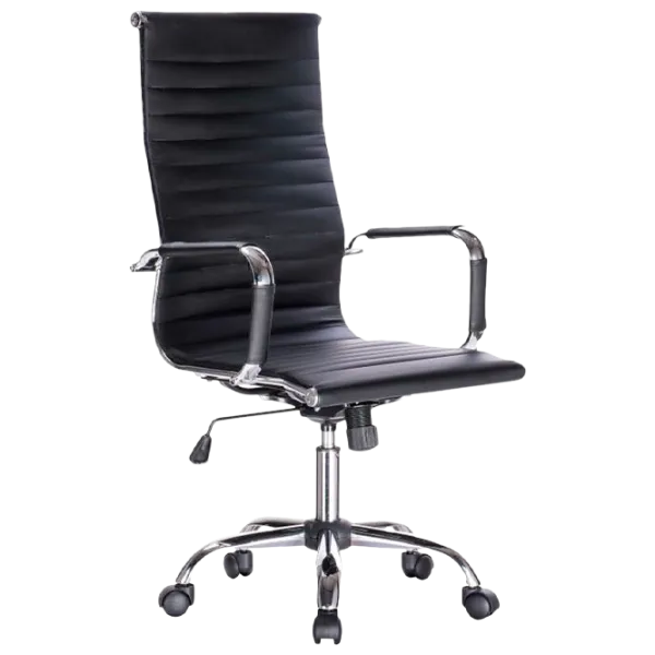 Fotoliu de birou DecoPrim F-75 Piele artificială/ Black photo 1