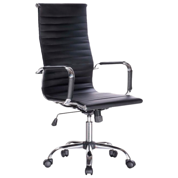 Fotoliu de birou DecoPrim F-75 Piele artificială/ Black photo 1