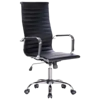 Fotoliu de birou DecoPrim F-75 Piele artificială/ Black