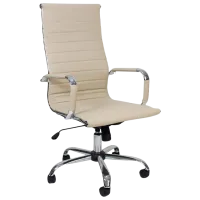 Fotoliu de birou DecoPrim F-75 Piele artificială/ Beige