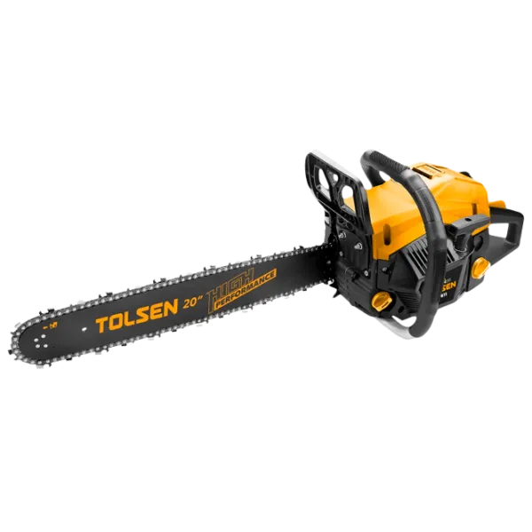 Цепная пила Tolsen 79611 бензиновая/ Желтый photo 1 Цепная пила Tolsen 79611 бензиновая/ Желтый photo 1