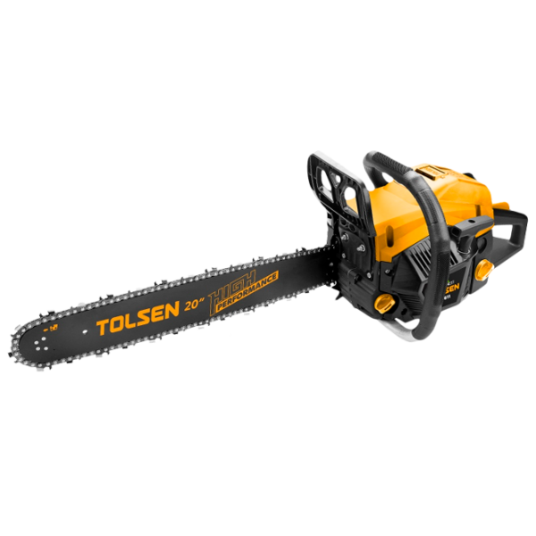 Цепная пила Tolsen 79611 бензиновая/ Желтый photo 1 Цепная пила Tolsen 79611 бензиновая/ Желтый photo 1