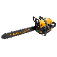 Цепная пила Tolsen 79611 бензиновая/ Желтый