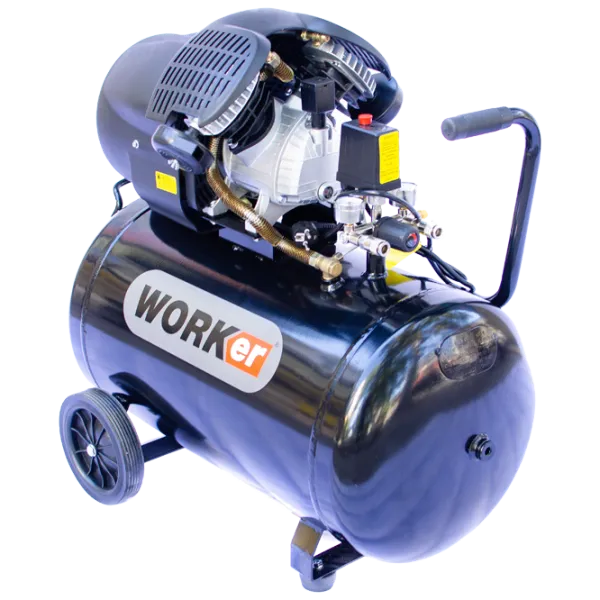 Compresor Technoworker MV 100 L Portativ/ Cu piston photo 1