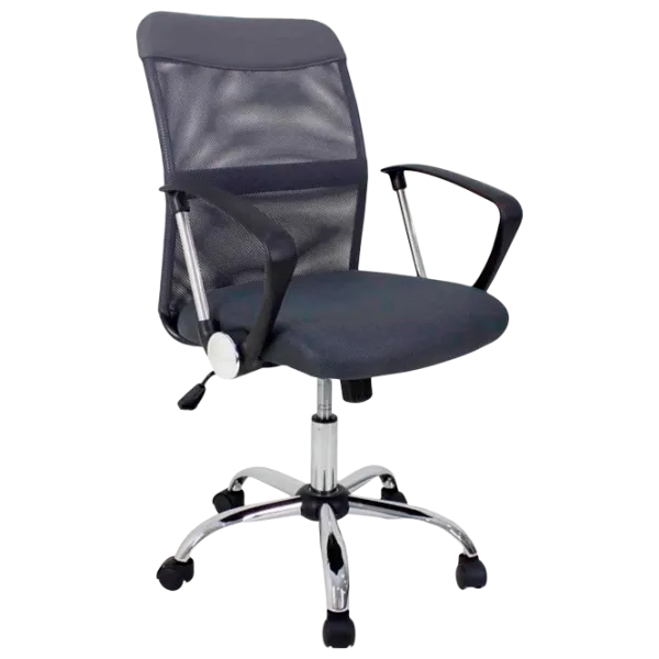 Офисное кресло DecoPrim F-68 Акриловая сетка, искусственная кожа/ Серый photo 1