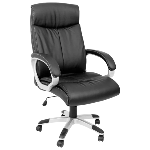 Fotoliu de birou DecoPrim BX-8400 Piele artificială/ Black photo 1 Fotoliu de birou DecoPrim BX-8400 Piele artificială/ Black photo 1