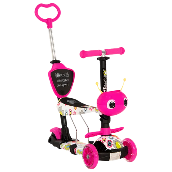 Детский трёхколёсный самокат Lorelli Smart Plus (10390030001) 20 кг/ Розовый photo 1