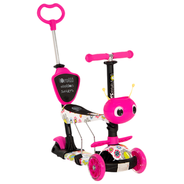 Детский трёхколёсный самокат Lorelli Smart Plus (10390030001) 20 кг/ Розовый photo 1