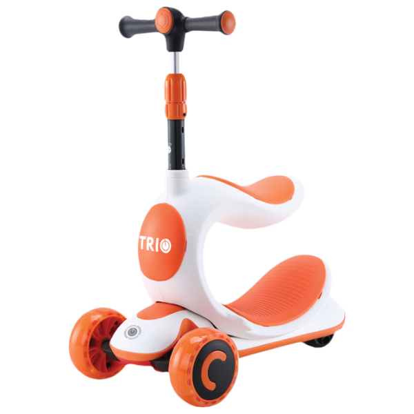 Trotinetă pentru copii cu trei roți Lorelli Trio (10390150003) 50 kg/ Orange photo 1