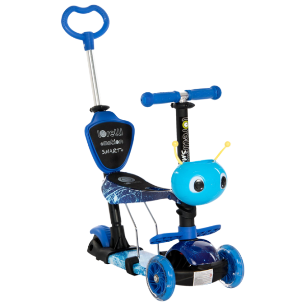 Детский трёхколёсный самокат Lorelli Smart Plus (10390030012) 20 кг/ Синий photo 1