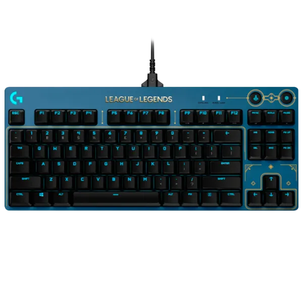 Клавиатура Logitech G Pro LOL Проводная/ Синий photo 1 Клавиатура Logitech G Pro LOL Проводная/ Синий photo 1