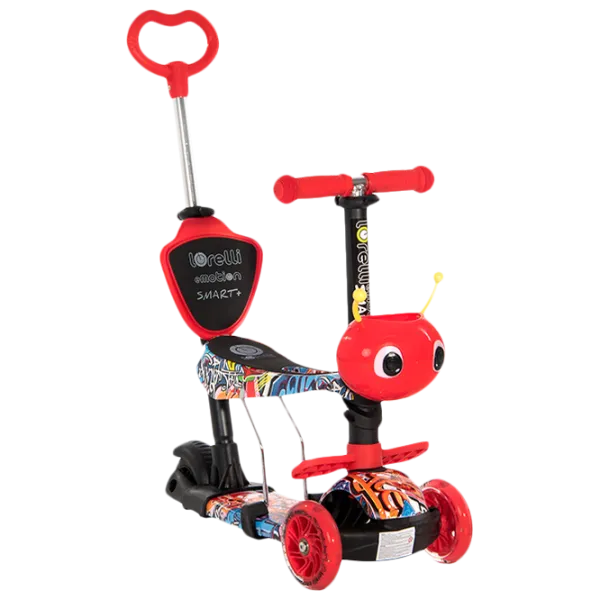 Детский трёхколёсный самокат Lorelli Smart Plus (10390030002) 20 кг/ Красный photo 1