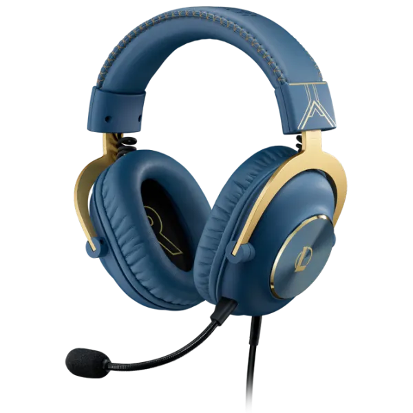 Наушники Logitech G Pro X LOL Золотой Синий Проводная/ Игровой photo 1 Наушники Logitech G Pro X LOL Золотой Синий Проводная/ Игровой photo 1