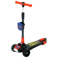 Детский трёхколёсный самокат Glamvers Sheriff (185769) 50 кг/ Черный