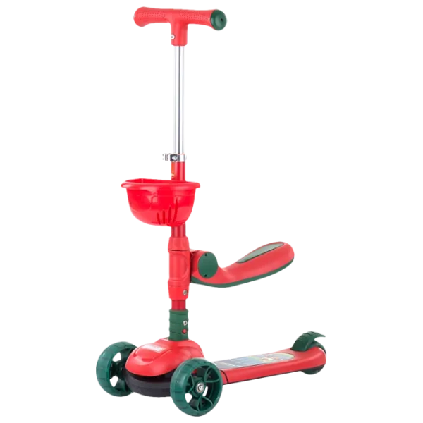 Детский трёхколёсный самокат Chipolino Neo Rider (3800931041922) 50 кг/ Красный photo 1