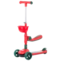 Детский трёхколёсный самокат Chipolino Neo Rider (3800931041922) 50 кг/ Красный