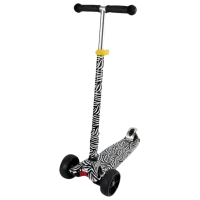 Детский трёхколёсный самокат Chipolino Croxer Evo (3800931037765) 50 кг/ Черный