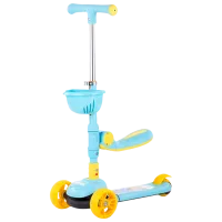 Детский трёхколёсный самокат Chipolino Neo Rider (3800931041908) 50 кг/ Синий