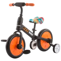 Bicicletă fără pedale Chipolino Max Bike 10" Metal/ Orange Black