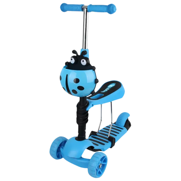 Trotinetă pentru copii cu trei roți Chipolino Kiddy Evo 2 in 1 (3800931037864) 20 kg/ Blue photo 1