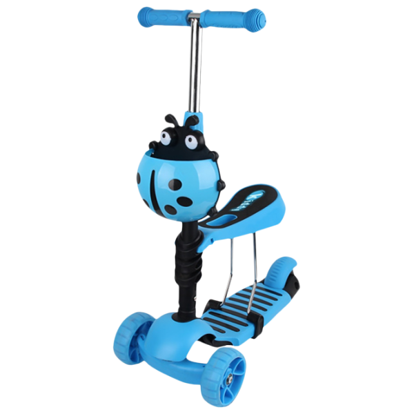 Trotinetă pentru copii cu trei roți Chipolino Kiddy Evo 2 in 1 (3800931037864) 20 kg/ Blue photo 1