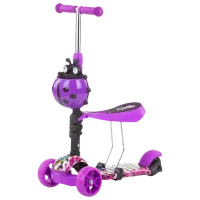 Детский трёхколёсный самокат Chipolino Kiddy Evo 2 in 1 (3800931044619) 20 кг/ Пурпурный