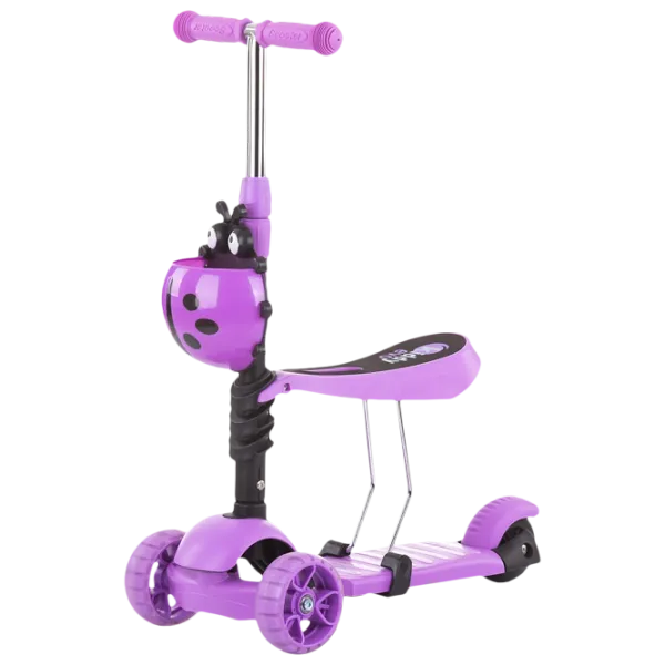 Trotinetă pentru copii cu trei roți Chipolino Kiddy Evo 2 in 1 (3800931044657) 20 kg/ Violet photo 1