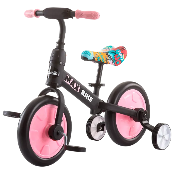 Bicicletă fără pedale Chipolino Max Bike 10" Metal/ Pink Black photo 1 Bicicletă fără pedale Chipolino Max Bike 10" Metal/ Pink Black photo 1