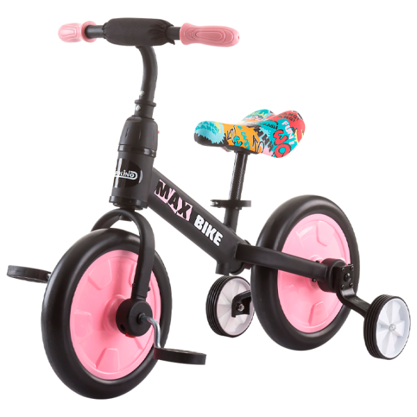 Bicicletă fără pedale Chipolino Max Bike 10" Metal/ Pink Black photo 1 Bicicletă fără pedale Chipolino Max Bike 10" Metal/ Pink Black photo 1