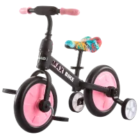Bicicletă fără pedale Chipolino Max Bike 10" Metal/ Pink Black