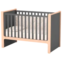 Детская кровать Veres LD7 (2600000094689) 0 месяцев - 5 лет/ Тёмно-серый