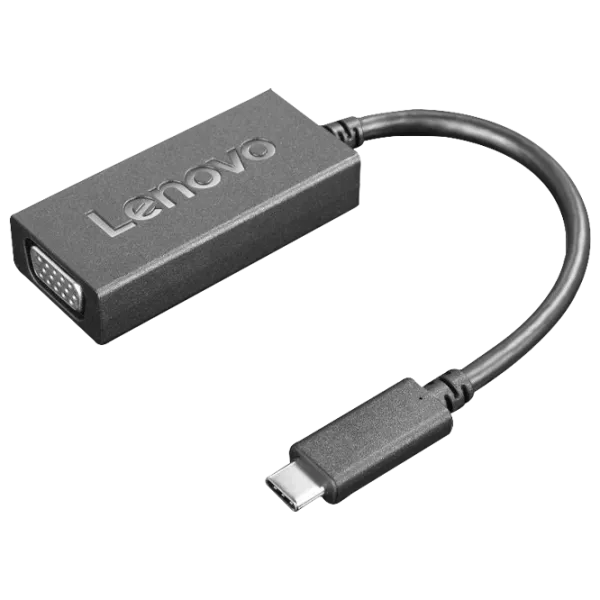 Adaptor Hub Lenovo Thinkpad USB-C to VGA USB Type-C/ Black photo 1