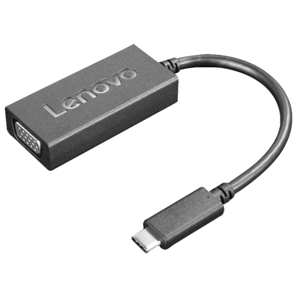 Adaptor Hub Lenovo Thinkpad USB-C to VGA USB Type-C/ Black photo 1