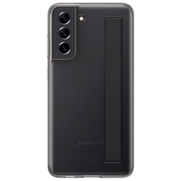 Husă pentru smartphone Samsung Galaxy S21 FE Samsung/ Back/ Poliuretan/ Policarbonat/ Transparent Gray photo 1