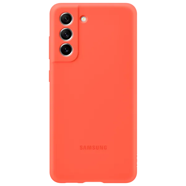 Husă pentru smartphone Samsung Galaxy S21 FE Samsung/ Back/ Silicon/ Coral Red photo 1