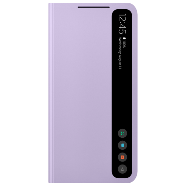 Чехол для смартфона Samsung Galaxy S21 FE Samsung/ Smat Clear View/ Пластик/ Полиуретан/ Lavender Пурпурный photo 1