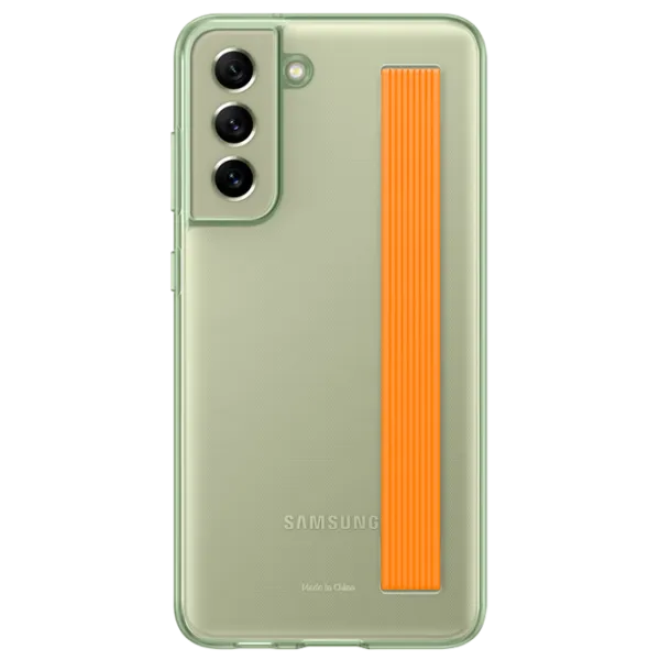 Чехол для смартфона Samsung Galaxy S21 FE Samsung/ Back/ PC/ PU/ Оливковый Зелёный photo 1