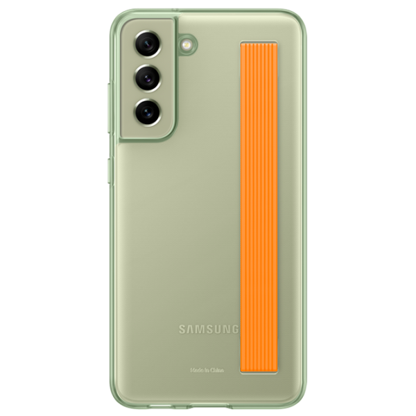 Чехол для смартфона Samsung Galaxy S21 FE Samsung/ Back/ PC/ PU/ Оливковый Зелёный photo 1