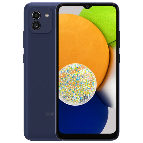 Samsung Galaxy A03 4 GB/ 64 GB/ Dual SIM/ Blue  photo 1 Samsung Galaxy A03 4 GB/ 64 GB/ Dual SIM/ Blue  photo 1