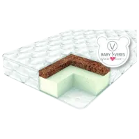 Матрас детский Veres Hollowfiber (2600000095884) 120 x 60 см/ Белый