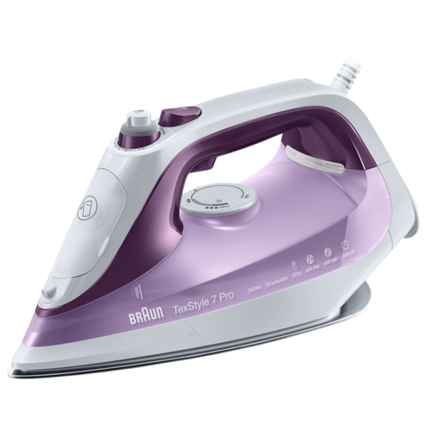 Утюг Braun SI7066VI Классический/ 2600 Вт/ Фиолетовый photo 1 Утюг Braun SI7066VI Классический/ 2600 Вт/ Фиолетовый photo 1