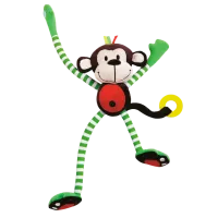 Мягкая игрушка Noriel Edushape - Весёлая обезьянка 0+/ Разноцветный