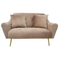 Canapea DecoPrim Gloriosa (0002912) Catifea/ Beige