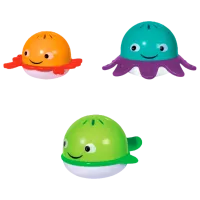 Интерактивная игрушка Noriel Edushape - Набор 3 игрушки для ванной 0.6+/ Разноцветный