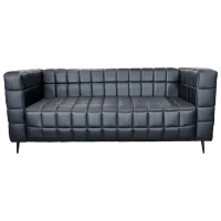 Диван DecoPrim Cubo 3 (0001935) Искусственная кожа/ Черный